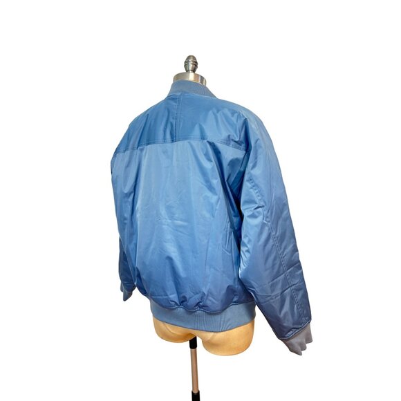 Athleta Sateen Bomber Jacket Coat Blue size XL and Large NWT - Picture 8 of 11